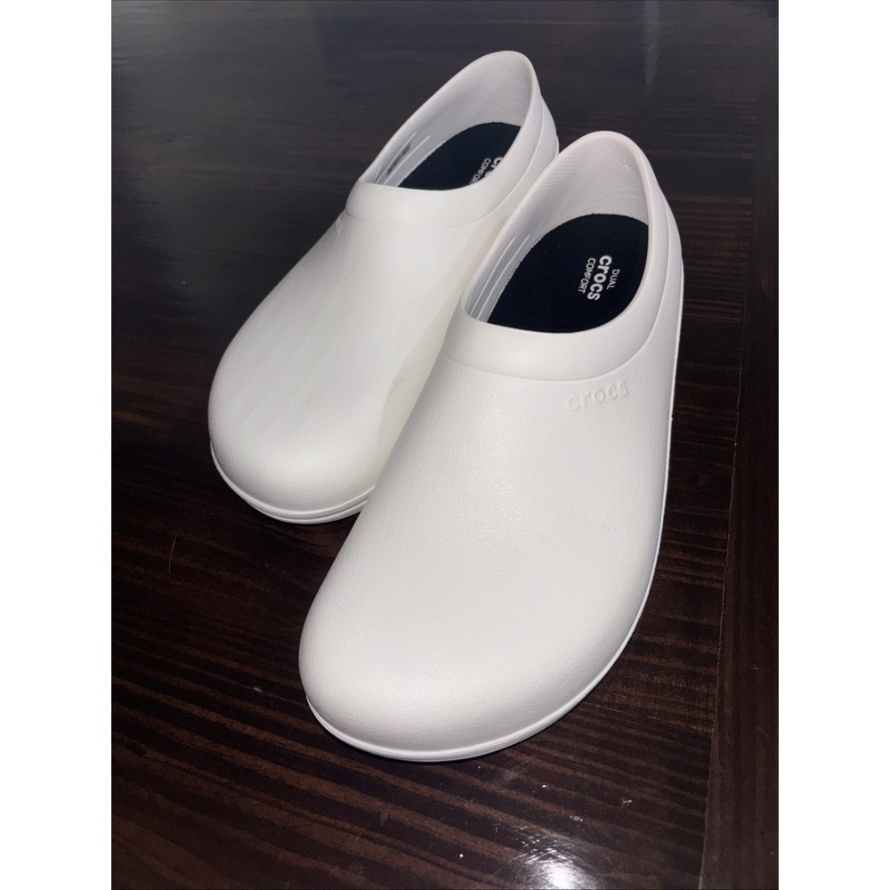 Crocs On The Clock LiteRide Work Slip-On Dual Comfort 13 Men Doctor Nurse 🔥🔥